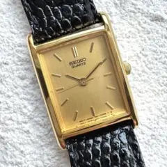 SEIKO セイコークォーツ 腕時計 スクエア タンク スモールセコンド