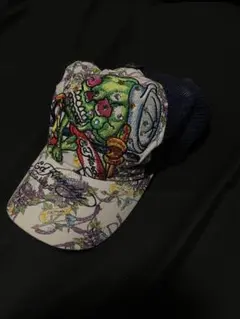00s Ed Hardy スカル刺繍 ラインストーン キャップ Y2K ギャルのサムネイル