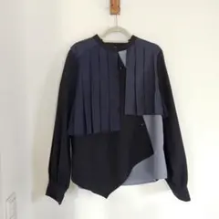 ユナイテッドトウキョウ●UNITEDTOKYOスライドフロントプリーツブラウス