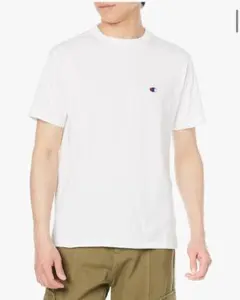 [チャンピオン] Tシャツ 半袖 綿100% 定番 ワンポイントロゴ刺繍