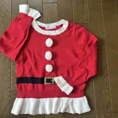 サンタクロース風 ニットトップス 100cm
