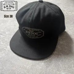 H.W.DOG & CO. ブラック トラッカーキャップ サイズ 38