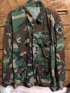 ヴィンテージ U.S ARMY 迷彩 ミリタリー BDUジャケット ワッペン