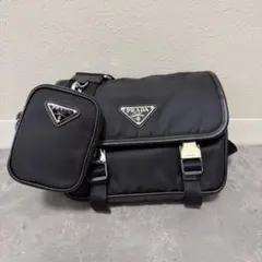PRADA Re-Nylon ショルダーバッグ ブラック 2vz977 - メルカリ