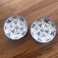 大聖寺伊万里 古伊万里 伊万里 中皿 華の図 金襴手 2客 - メルカリ