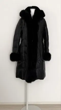 DAMA collection 羊革ファーコート(ブルーフォックス)