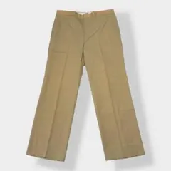 DAKS ダックス センタープレス シンプル 無地 スラックス ベージュ