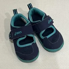 asics ベビーサンダル 14 cm ネイビー/ターコイズ