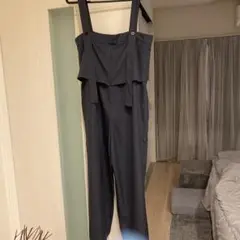 グレー オーバーオール サロペット