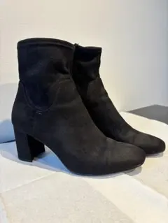 値下げ【未使用品】黒　スエード　ショートブーツ