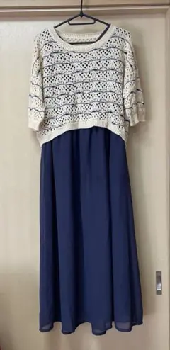 PAGEBOY キャミワンピ ロングワンピース 半袖ニット セット M