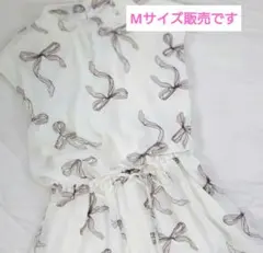 ♥makiさん着用♥♡♡リボン柄❣ロングワンピース【サイズ違い】♡♡
