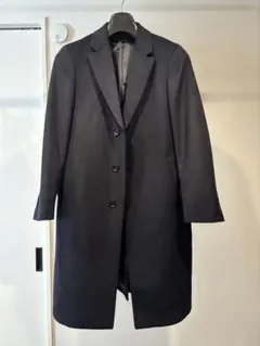 ウールカシミヤ チェスターコート S NAVY