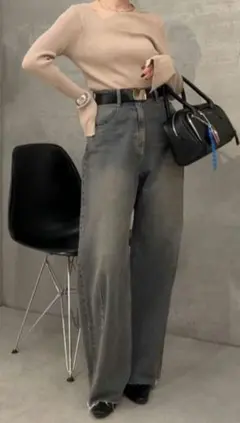 新品未使用キュアノス Q.anosブルージュデニム★サンドベージュ