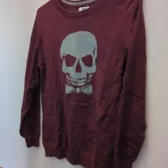 PINO様　OLD NAVY キッズ セーター スカル柄 ボルドー XL