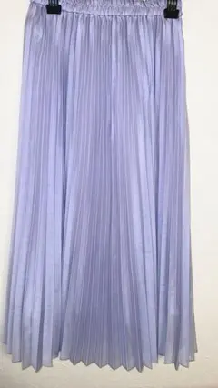 【GU】プリーツスカート ラベンダー　ロングスカート