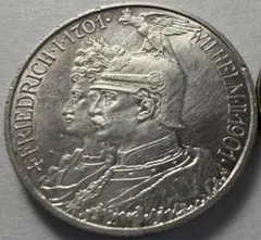 1910年 ドイツ プロイセン王国 ベルリン大学3マルク 銀貨 - メルカリ