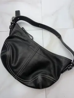 COACH コーチ ショルダーバッグ エルゴ レザートート 黒 11285 - メルカリ