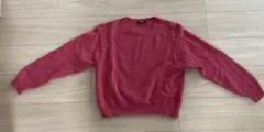 ユニクロ、ウール100% ピンク　長袖セーター M