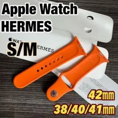 2895 ほぼ未使用　Apple Watch エルメス　オレンジ　ラバー