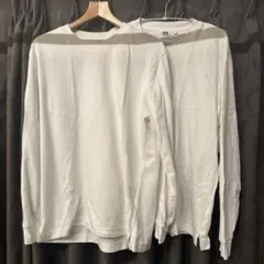 UNIQLO エアリズムコットンクルーネックTシャツ　Lサイズ 2枚