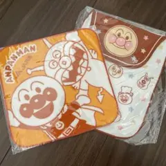赤ちゃん汗拭きパット　アンパンマン ミニタオル オレンジ　まとめ売り