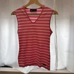 SAINT JAMES ピンクストライプ タンクトップ