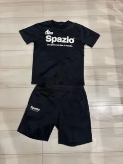Spazio プラクティスシャツ パンツ 上下セット ブラックのサムネイル