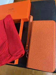 手帳型 iPhoneケース オレンジ グリーン 13ProMax