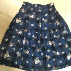 トッコクローゼット☆フラワーチェックスカート