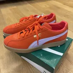 PUMA DELPHIN オレンジ スエード スニーカー　30㌢のサムネイル