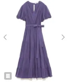 ♦値下がり♦コットンカシュクールワンピース　パープル【スナイデルsnidel】