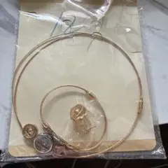 イミテーション 金属製アクセサリーセット 3点
