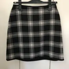 チェックスカート 台形スカート ピンク