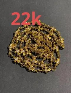 とも様専用　22k ダイヤ　タイニークロスチェーン　ネックレス 50㎝