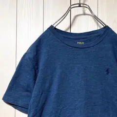 美品 Polo Ralph Lauren 半袖 Tシャツ ネイビー 刺繍ロゴ L