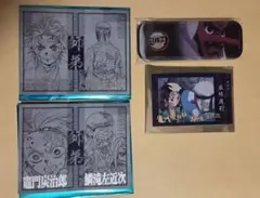 鬼滅の刃 再放送カフェグッズ　竈門炭治郎　禰豆子　鱗滝左近次　チェキ風ブロマイド