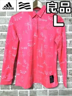 【24時間以内/匿名配送】アディダスゴルフ レディース 長袖 ポロシャツ L