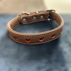 ペティオ (Petio) ハーティ平首輪 ブラウン 短毛・中型犬用 24mm