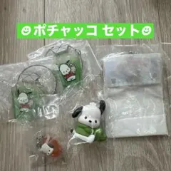 サンリオ パフュームボトル・バルーンフィギュア・ソロキャンプ★ポチャッコ5点