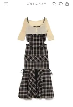 新品】ANDMARY Lulu check set mini dress - メルカリ