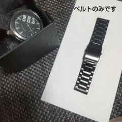 佐*満様 【DIESEL】腕時計用 メタルベルト ブラック　予備コマ1個追加済みのサムネイル