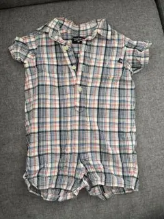Polo Jeans Co. チェック柄ロンパース 80