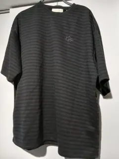 LOGOS DAYS ストライプTシャツ 半袖 ダークグレー