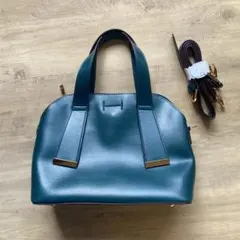 【新品未使用】ハンドバッグ ショルダーバッグ　グリーン　合成皮革