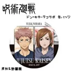呪術廻戦×ドン・キホーテコラボ 缶バッジ 虎杖悠仁×釘崎野薔薇