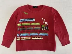 クレードスコープ　電車プリントトレーナー　サイズ：110