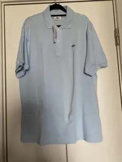 未使用級☆LACOSTE フランスメイドコントラストステッチポロシャツ 