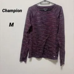 Champion チャンピオン 【M】 長袖Tシャツ パープル系