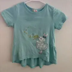KP ケーピー　ニットプランナー　カットソー　半袖Tシャツ　グリーン　110
